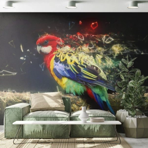 Fototapeta Premium Sand - Posol žiary - Abstrakcia, Papagáj, Vták - 250x175 cm