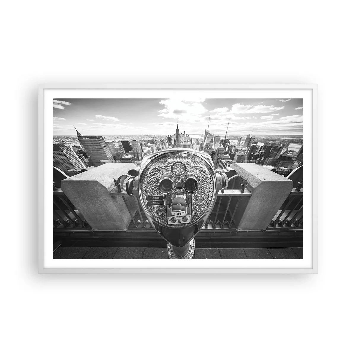 Plagát v bielom ráme - Mesto nad mestami - 91x61 cm