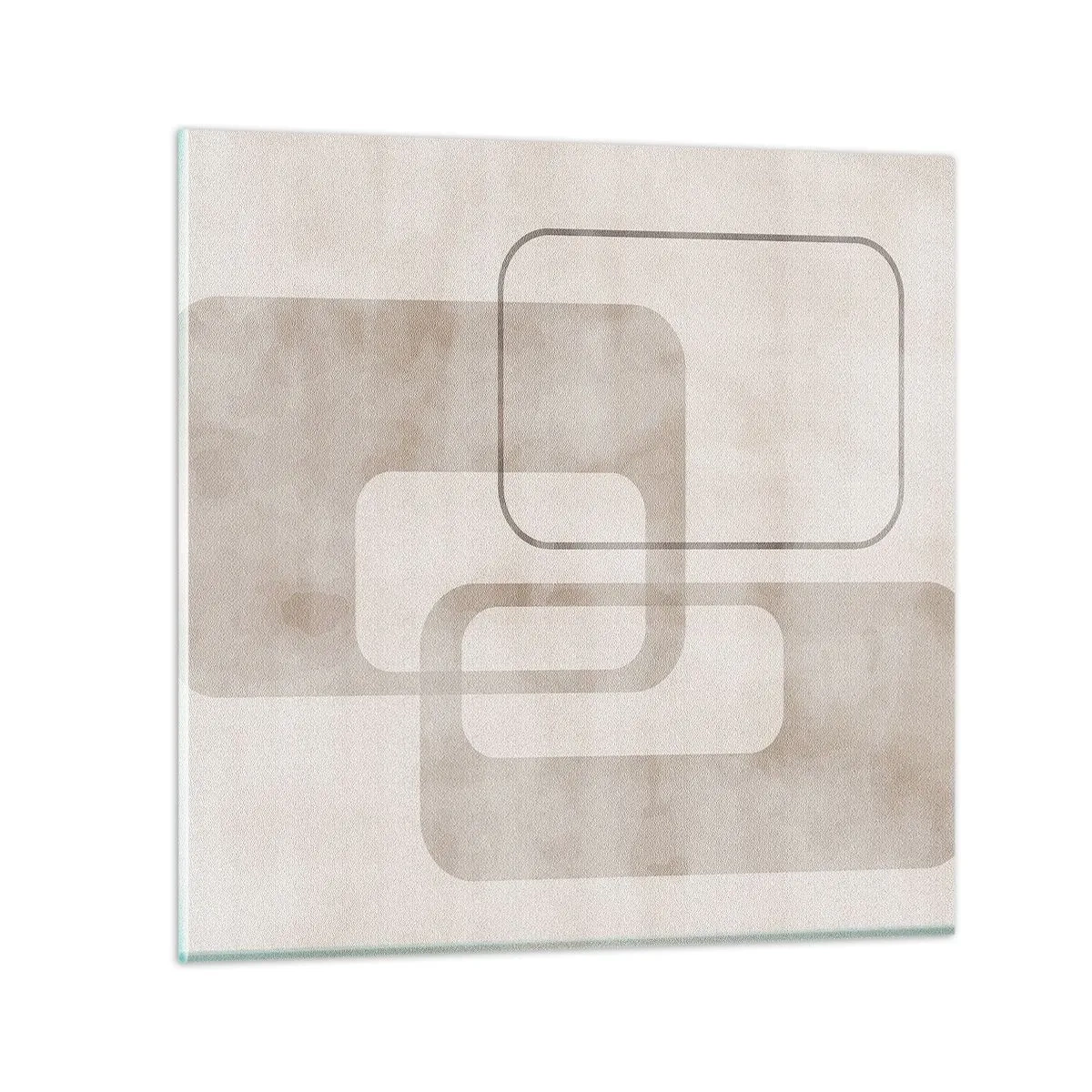 Obraz na skle - Geometrická fúga - 40x40 cm