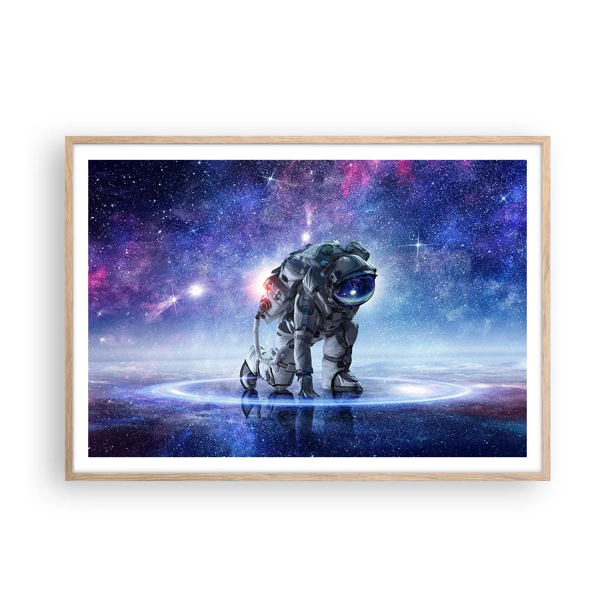 Plagát v ráme zo svetlého duba - Hviezdne nebo nado mnou - 100x70 cm