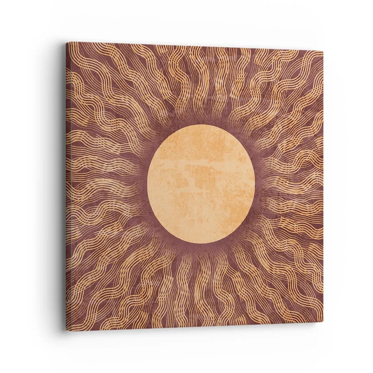 Obraz na plátne - Ikona slnka - 30x30 cm