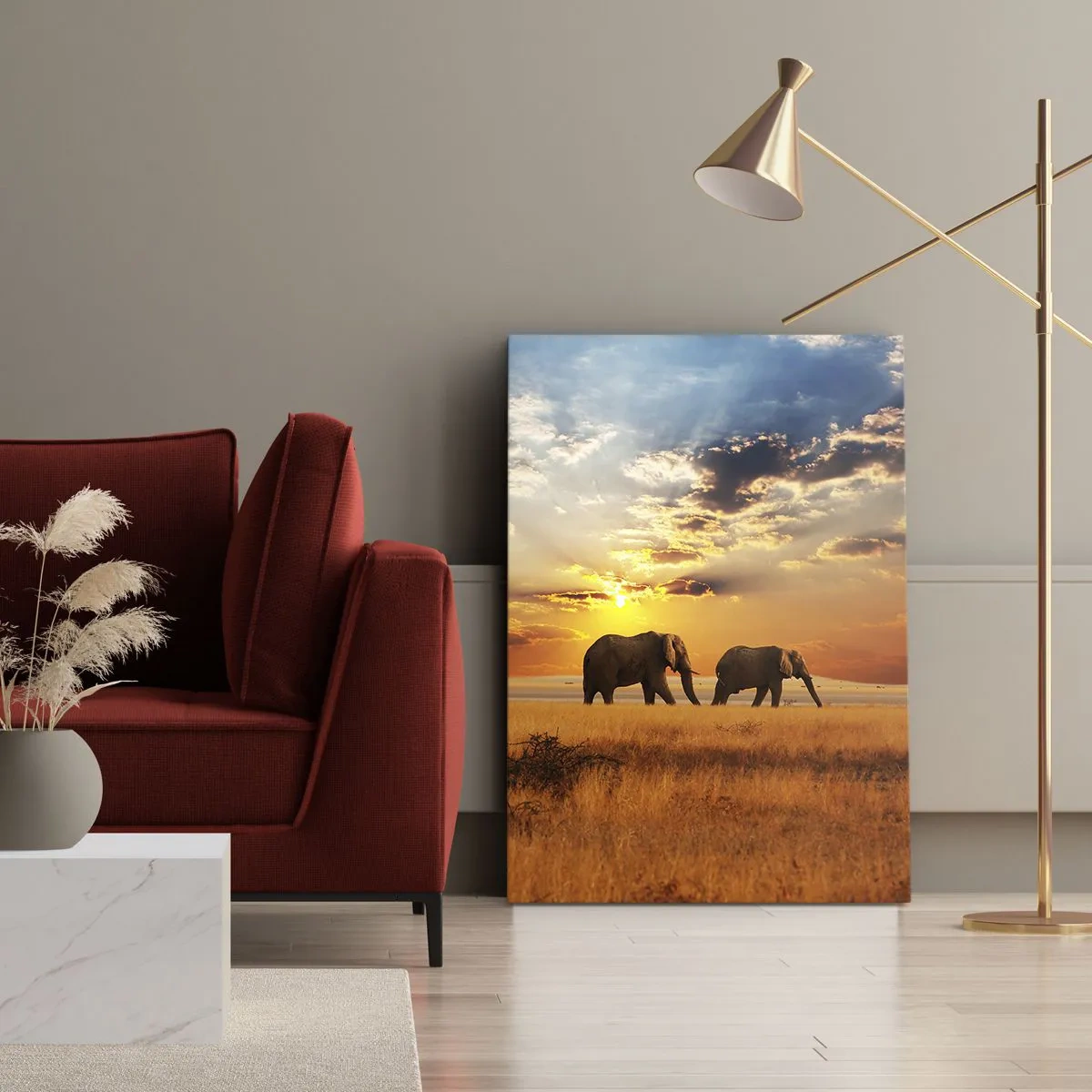 Obraz na plátne - Rodinná prechádzka - 50x70 cm