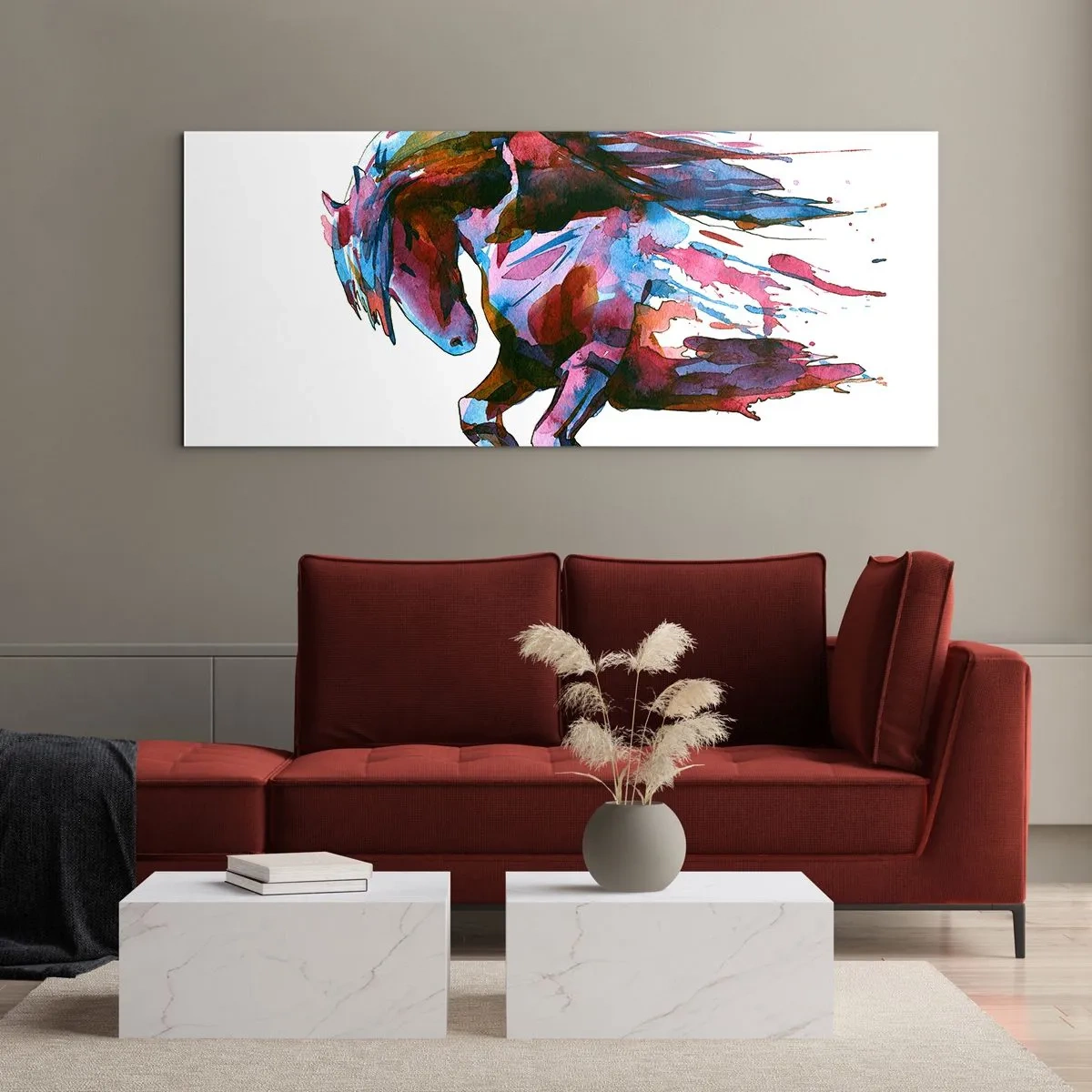 Obraz na skle - Nadšenie - 100x40 cm