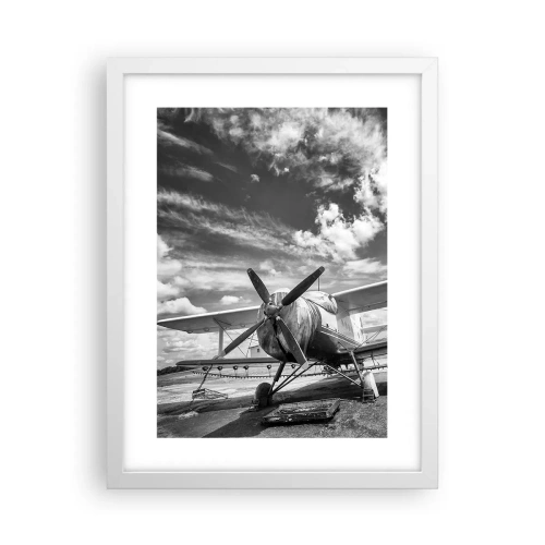 Plagát v bielom ráme - Nemôžem sa toho dočkať! - 30x40 cm