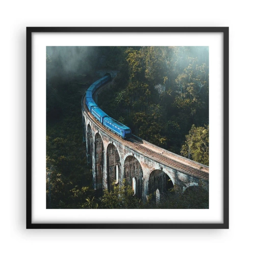 Plagát v čiernom ráme - Príťažlivosť prírody - 50x50 cm