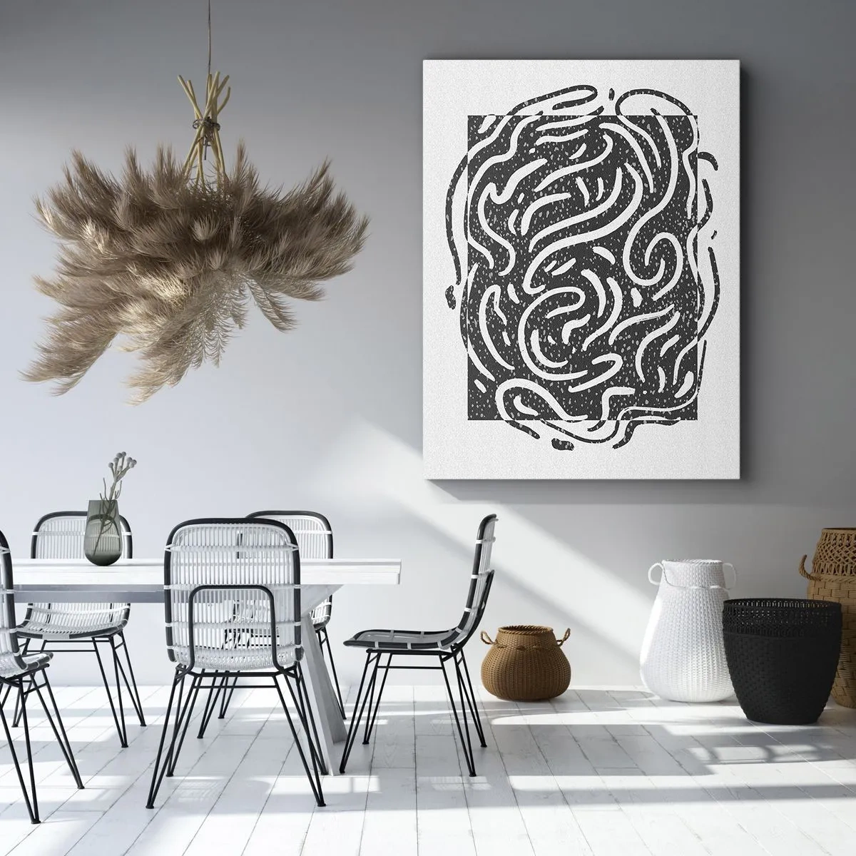 Obraz na plátne - Abstrakcia: tanec radosti - 70x100 cm