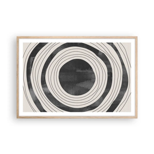 Plagát v ráme zo svetlého duba - Presný zásah - 91x61 cm