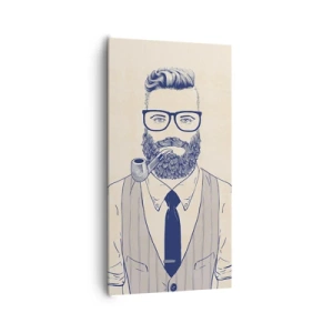 Obraz na plátne - Veselý, mužský a módny - 65x120 cm