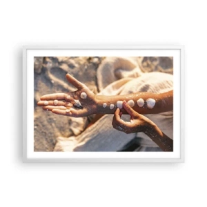 Plagát v bielom ráme - Krása na dosah - 70x50 cm