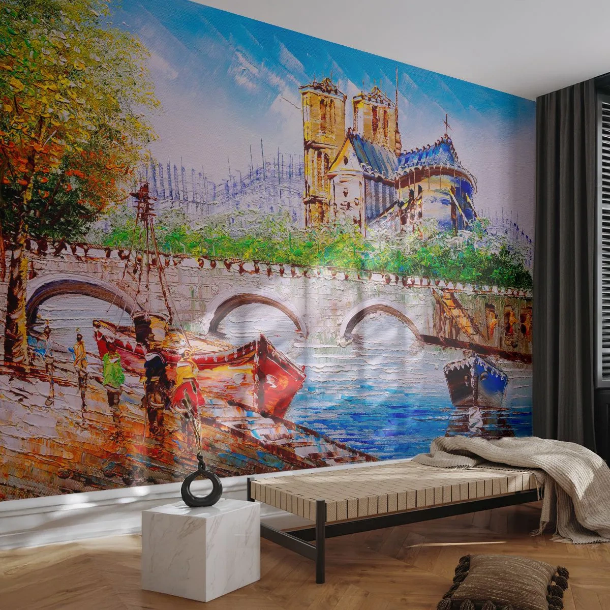 Fototapeta Premium Canvas - Ich čas nikdy neskončí - Mesto, Paríž, Architektúra - 400x280 cm