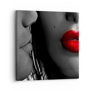 Obraz na plátne - Tvár pri tvári  - 30x30 cm