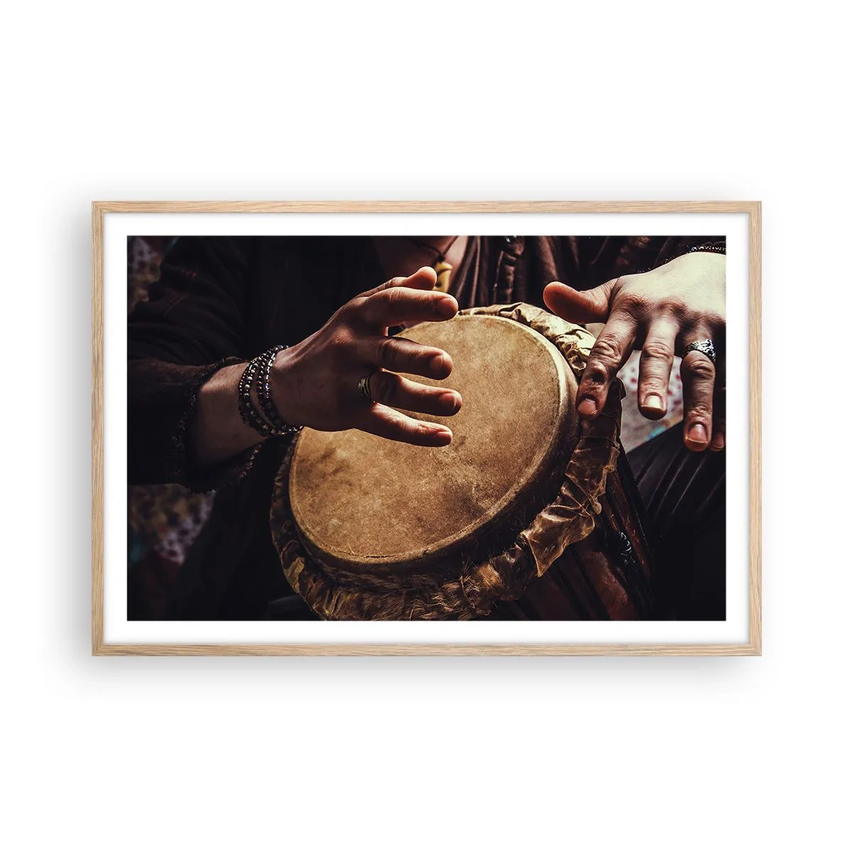 Plagát v ráme zo svetlého duba - V rytme srdca - 91x61 cm