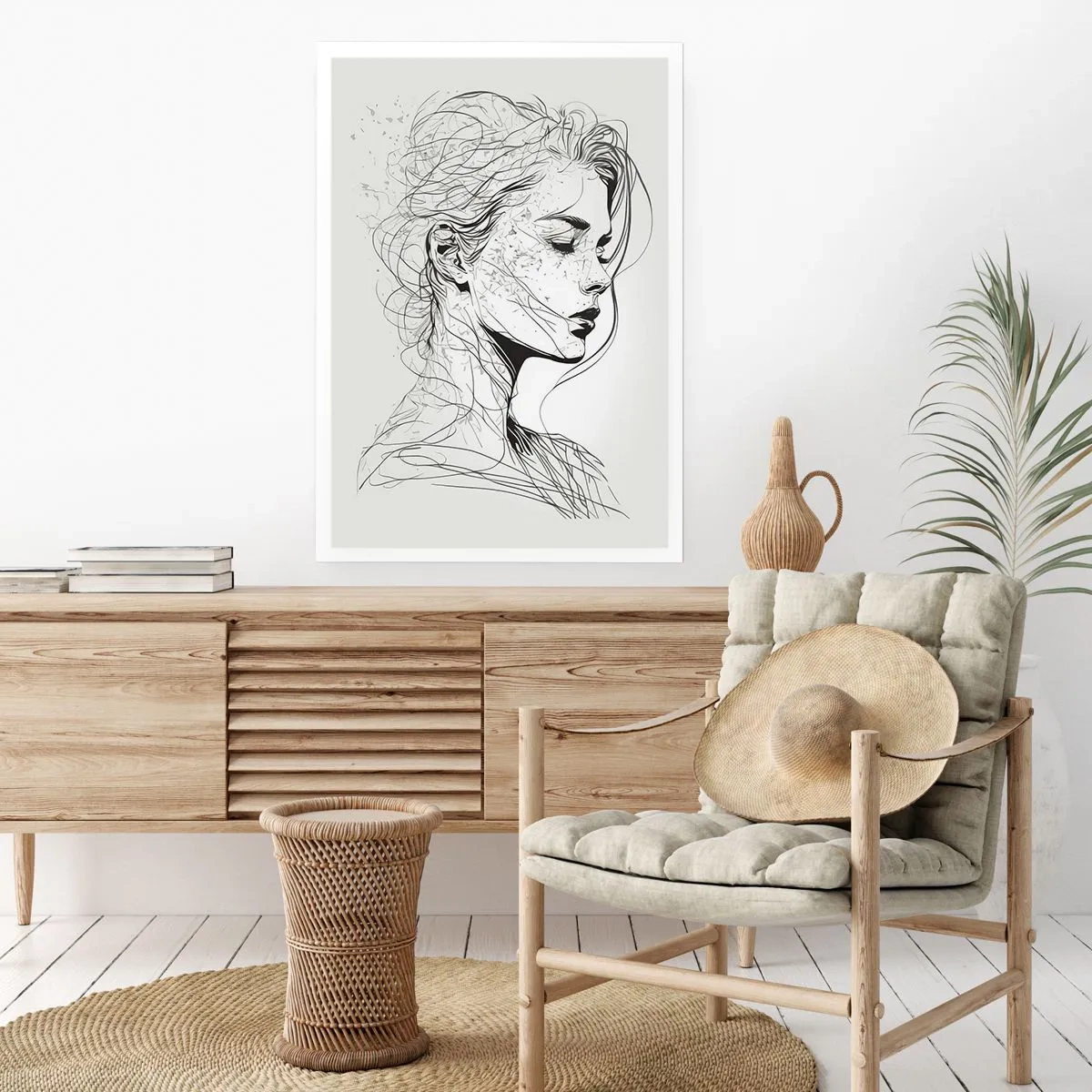 Plagát - Portrét v zamyslení - 61x91 cm