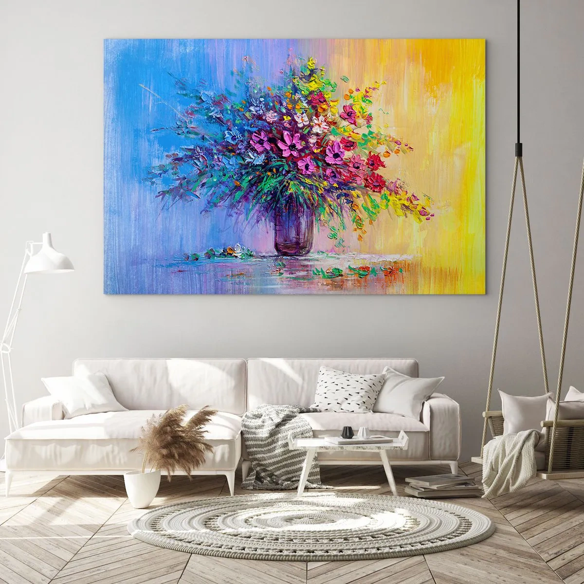 Obraz na skle - Dar letnej lúky - 120x80 cm