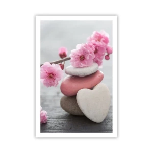 Plagát - Blaženosť s višňovým kvetom - 61x91 cm