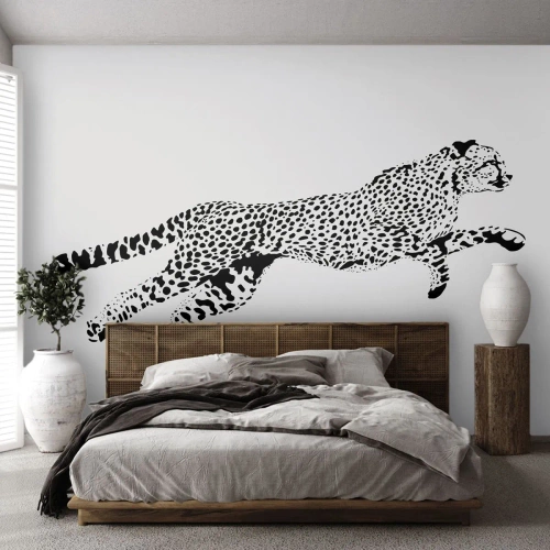 Fototapeta Premium Sand - Najrýchlejší na Zemi - Zvieratá, Gepard, Divoká mačka - 150x105 cm
