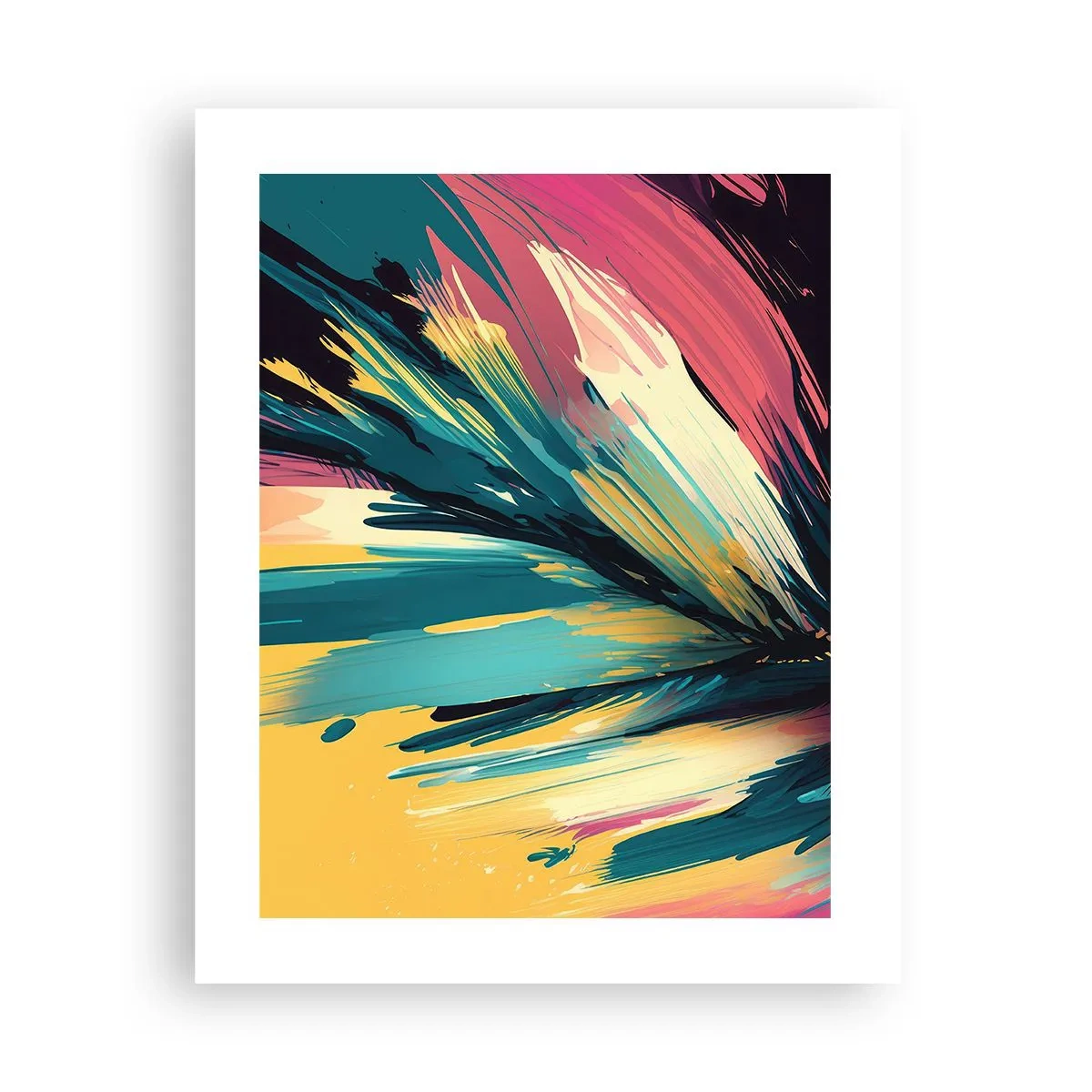 Plagát - Kompozícia – explózia radosti - 40x50 cm