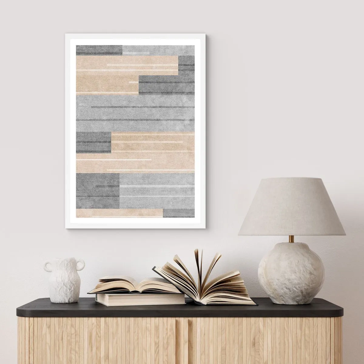 Plagát v bielom ráme - Kompozícia: drž sa - 70x100 cm