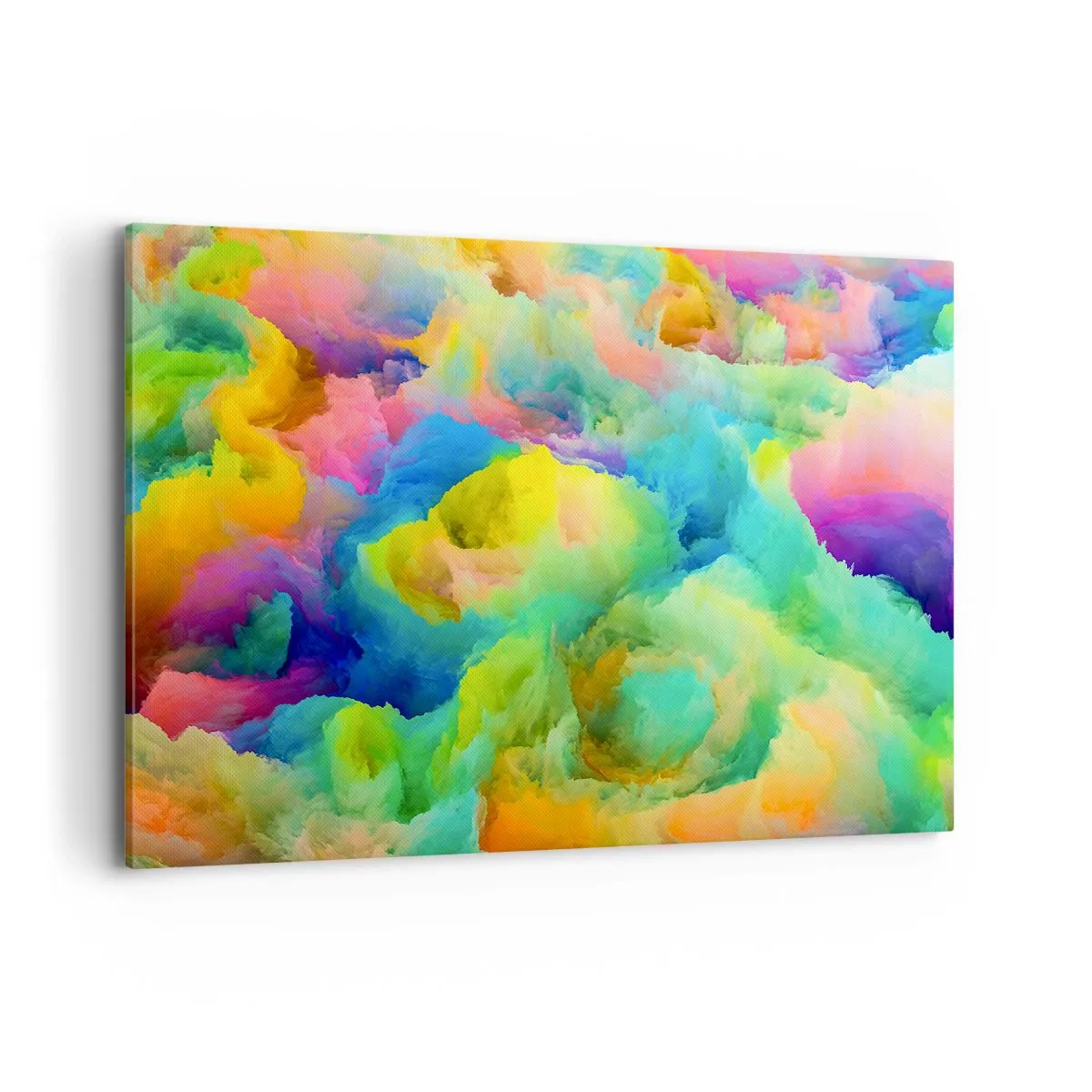 Obraz na plátne - Dúhové páperie - 120x80 cm