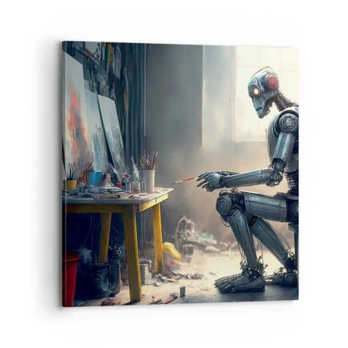 Obraz na plátne - Akt stvorenia - 70x70 cm