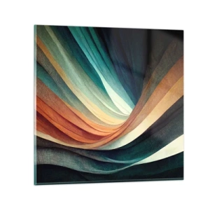 Obraz na skle - Utkané z farieb - 60x60 cm