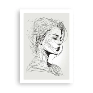 Plagát - Portrét v zamyslení - 50x70 cm