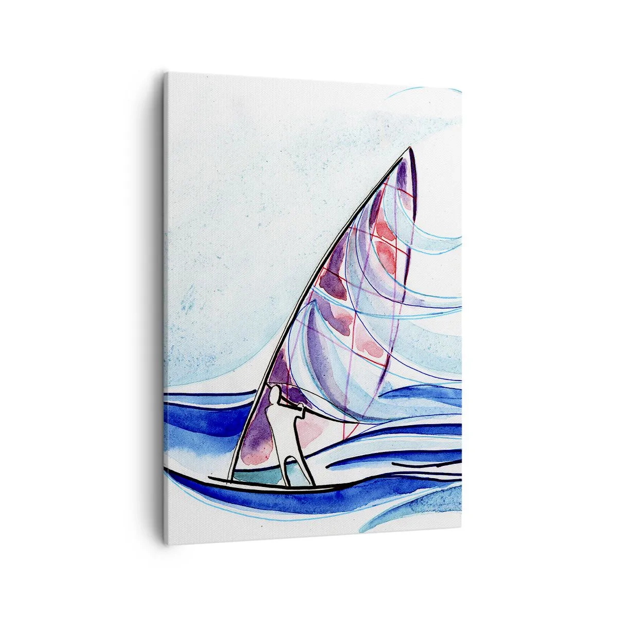 Obraz na plátne - S vetrom v rytme vĺn - 50x70 cm