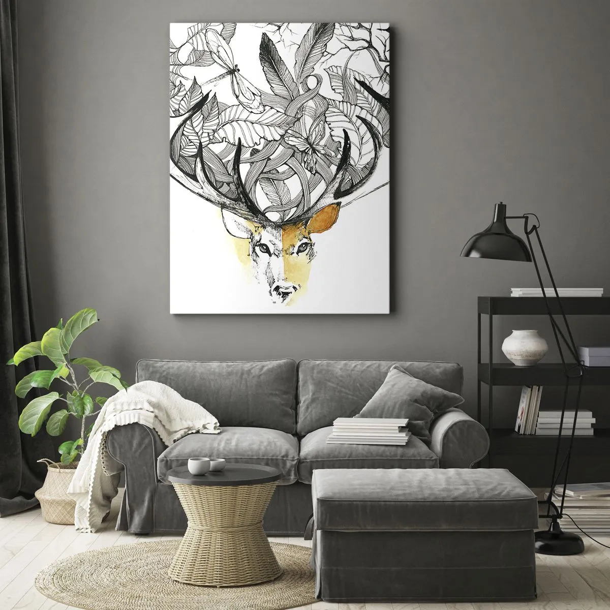 Obraz na plátne - Rohy hojnosti - 55x100 cm