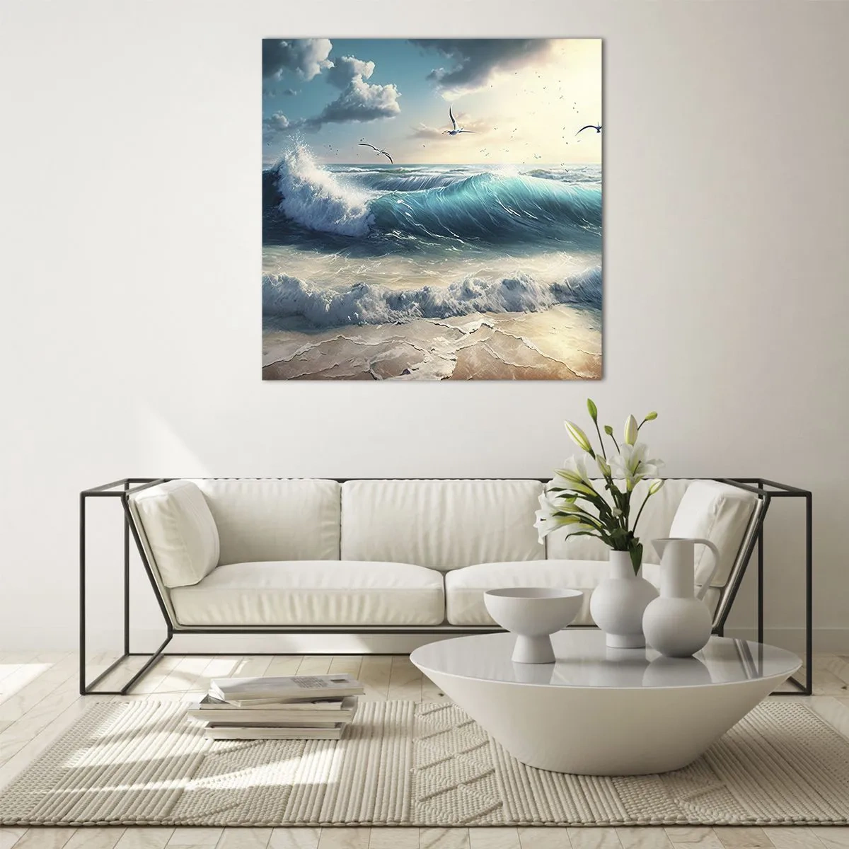 Obraz na skle - Šušťanie len pre teba - 60x60 cm