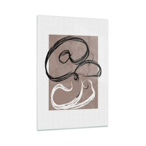 Obraz na skle - Kompozícia – hľadanie úplnosti - 70x100 cm