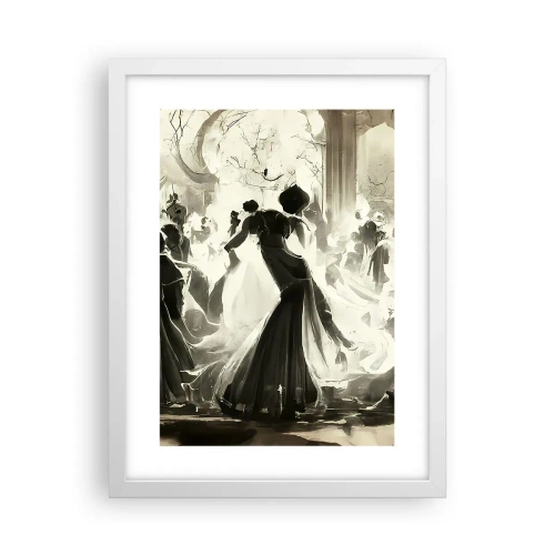 Plagát v bielom ráme - Veľká maškaráda - 30x40 cm