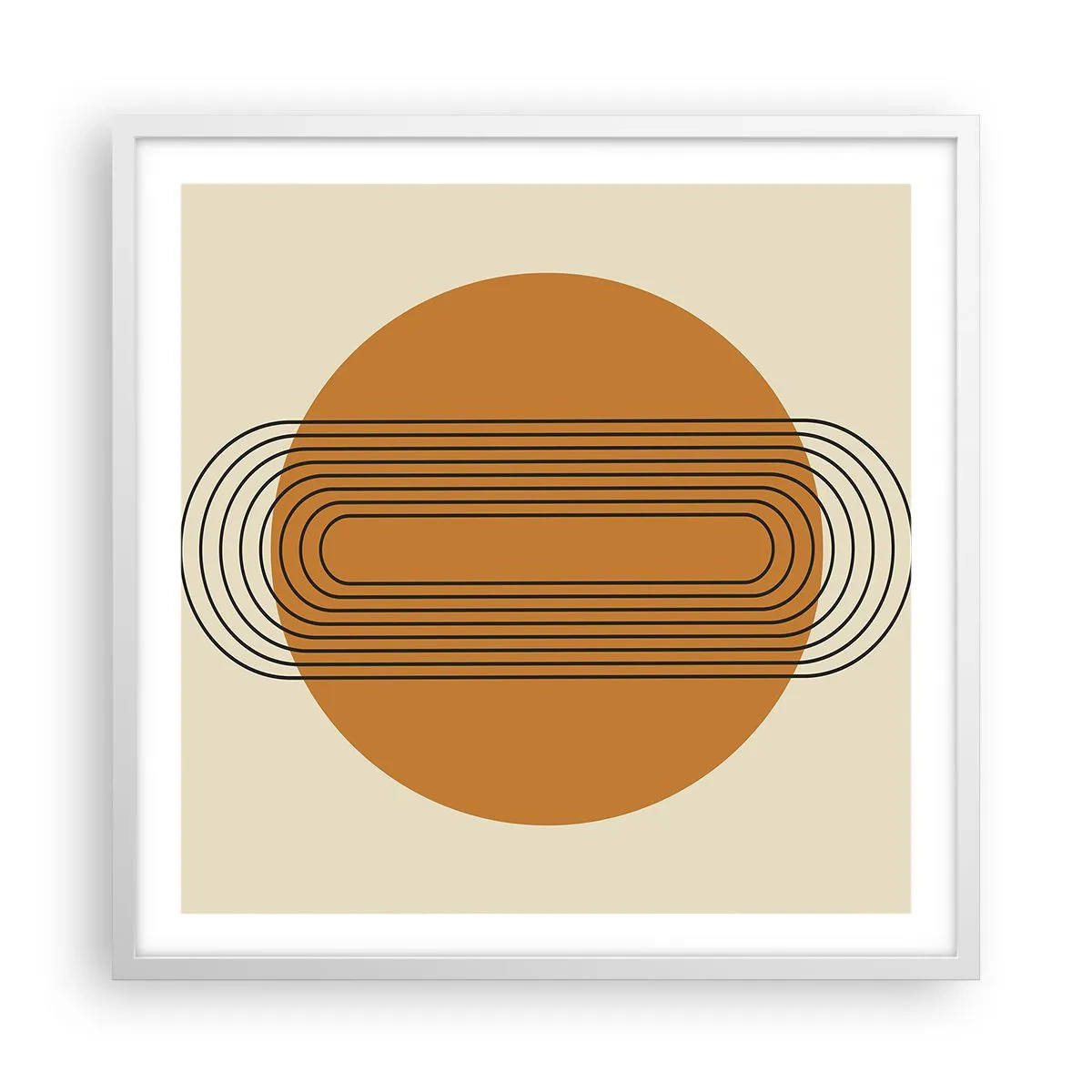 Plagát v bielom ráme - Dokonalý plán - 60x60 cm