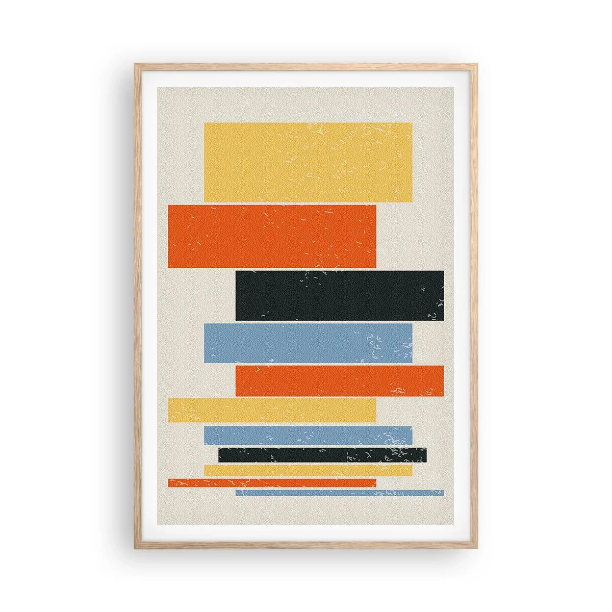 Plagát v ráme zo svetlého duba - Záznam hudby - 70x100 cm