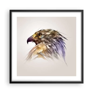 Plagát v čiernom ráme - Portrét bojovníka - 50x50 cm