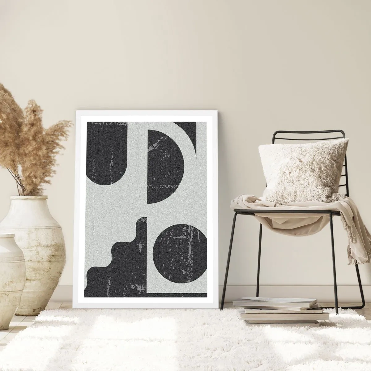 Plagát v bielom ráme - Kompozícia nad a pod - 61x91 cm