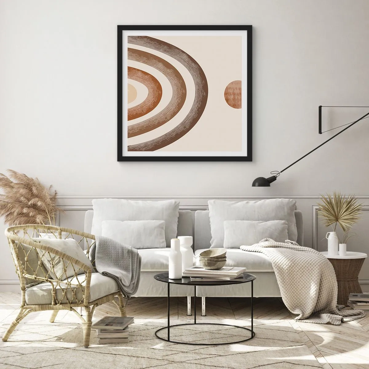 Plagát v čiernom ráme - V ďalekej galaxii - 40x40 cm