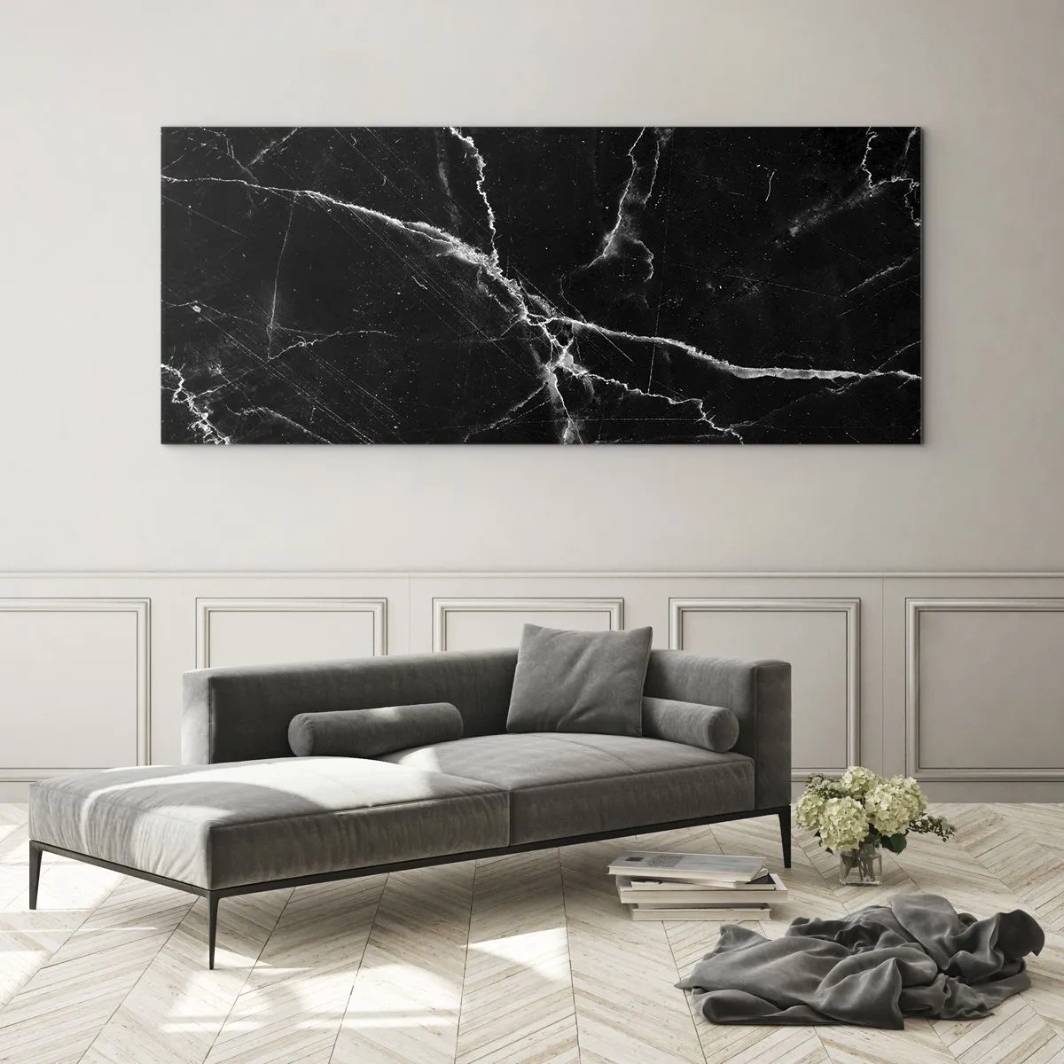 Obraz na skle - Tajomný život kameňa - 100x40 cm