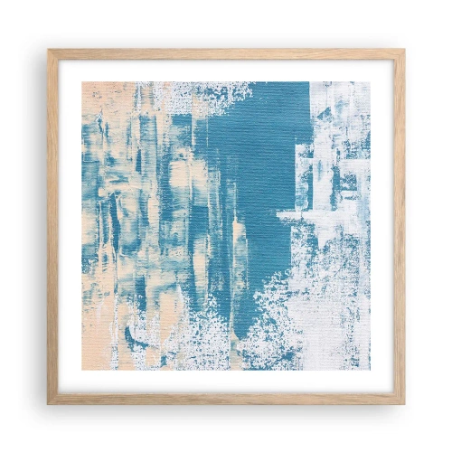 Plagát v ráme zo svetlého duba - Cez cencúľ - 50x50 cm