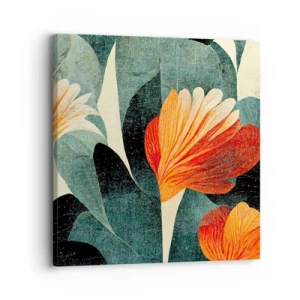 Obraz na plátne - Tropické horúco a chlad zelene - 30x30 cm