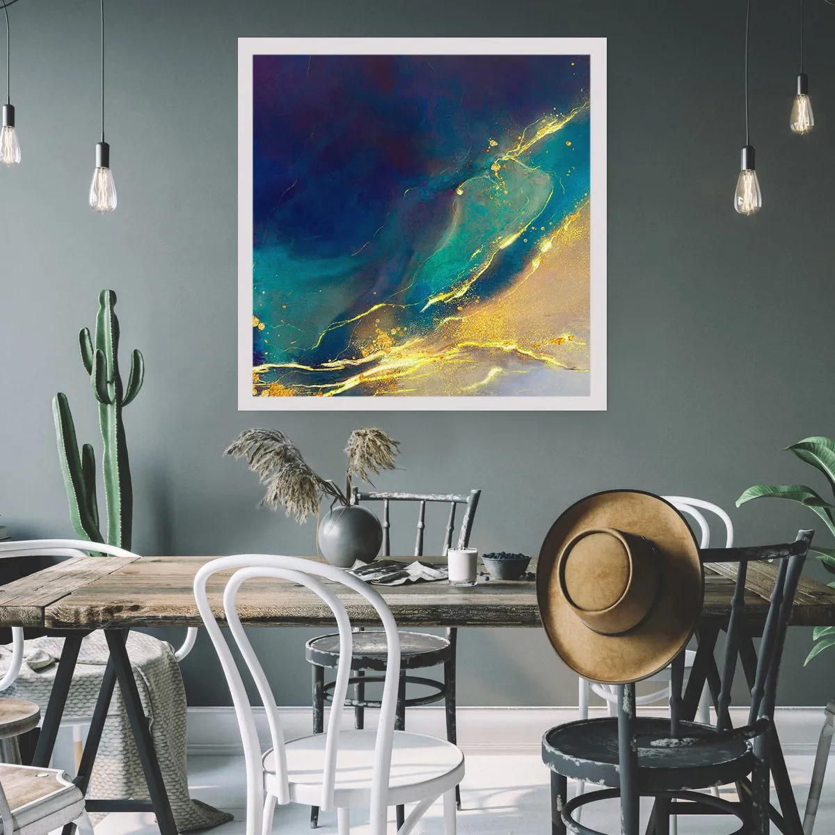 Plagát - Zlatý močiar - 40x40 cm