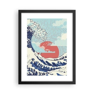 Plagát v čiernom ráme - Z japonských inšpirácií - 30x40 cm