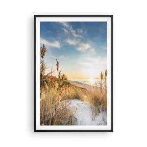 Plagát v čiernom ráme - Severná pláž - 61x91 cm