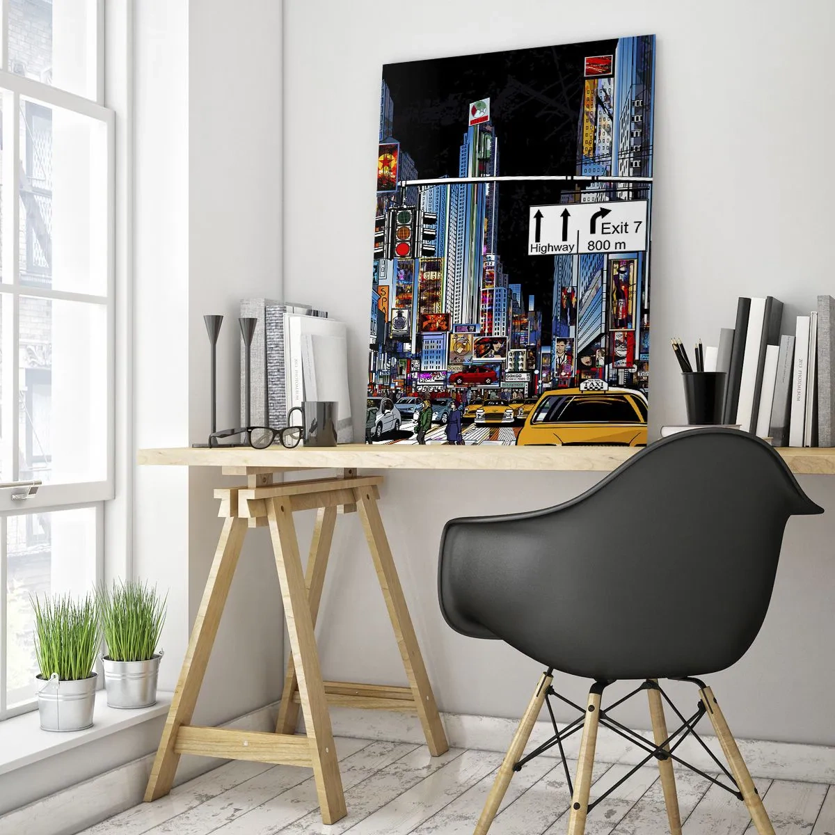 Obraz na skle - Komiksová veľká noc - 50x70 cm