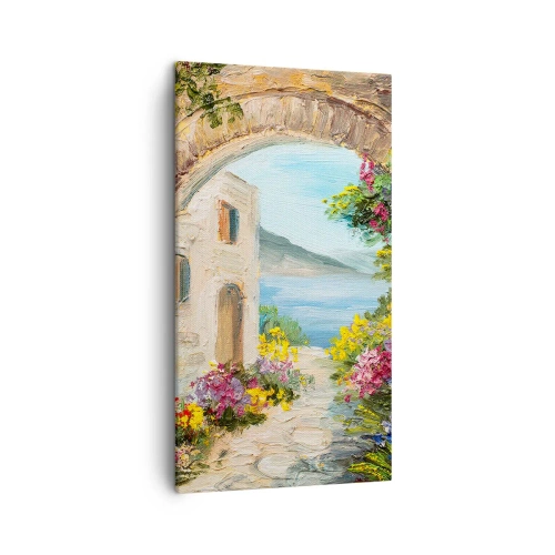 Obraz na plátne - Pôvab pobrežnej krajiny - 45x80 cm