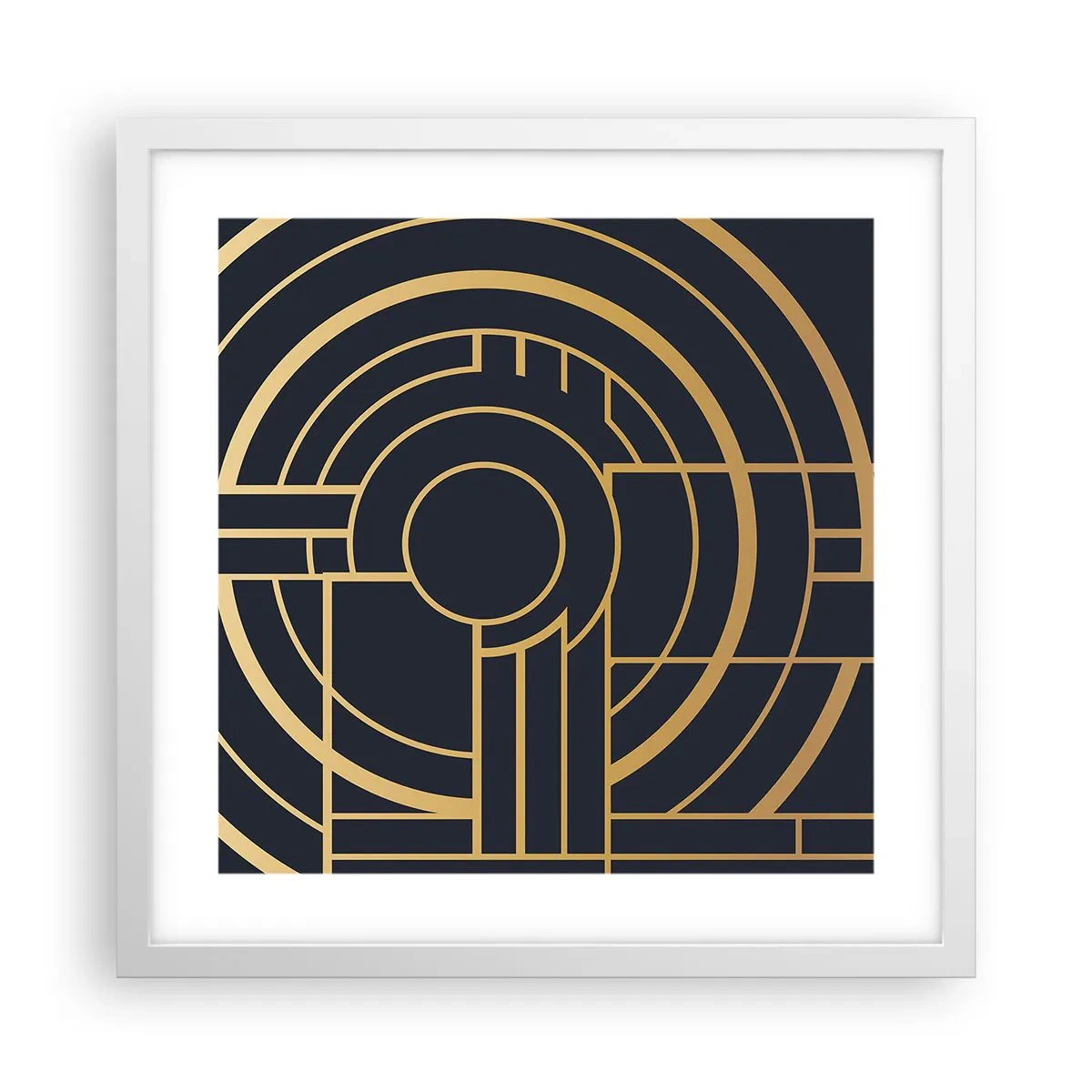 Plagát v bielom ráme - Obraty udalosti - 40x40 cm