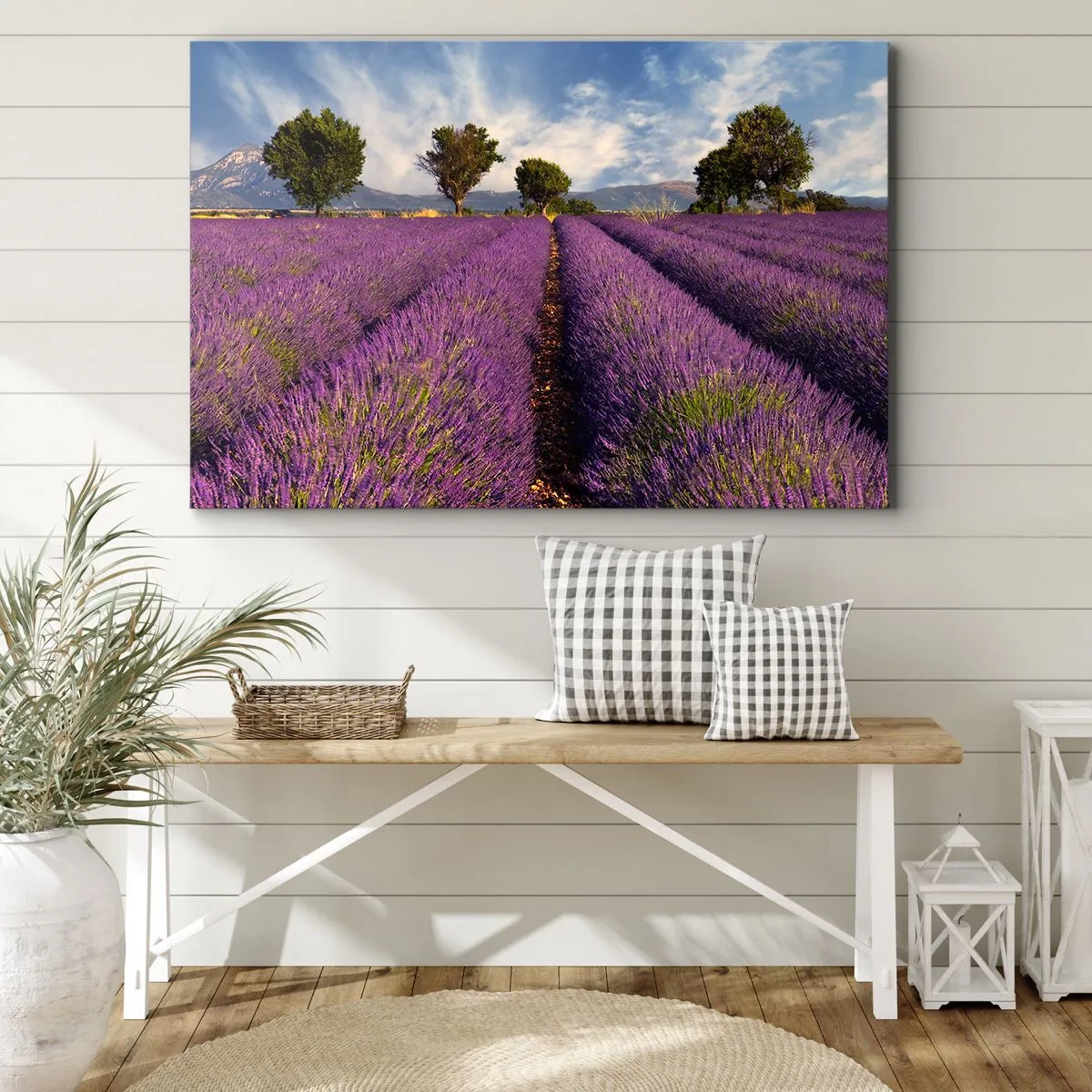 Obraz na plátne - Levanduľové polia - 120x80 cm