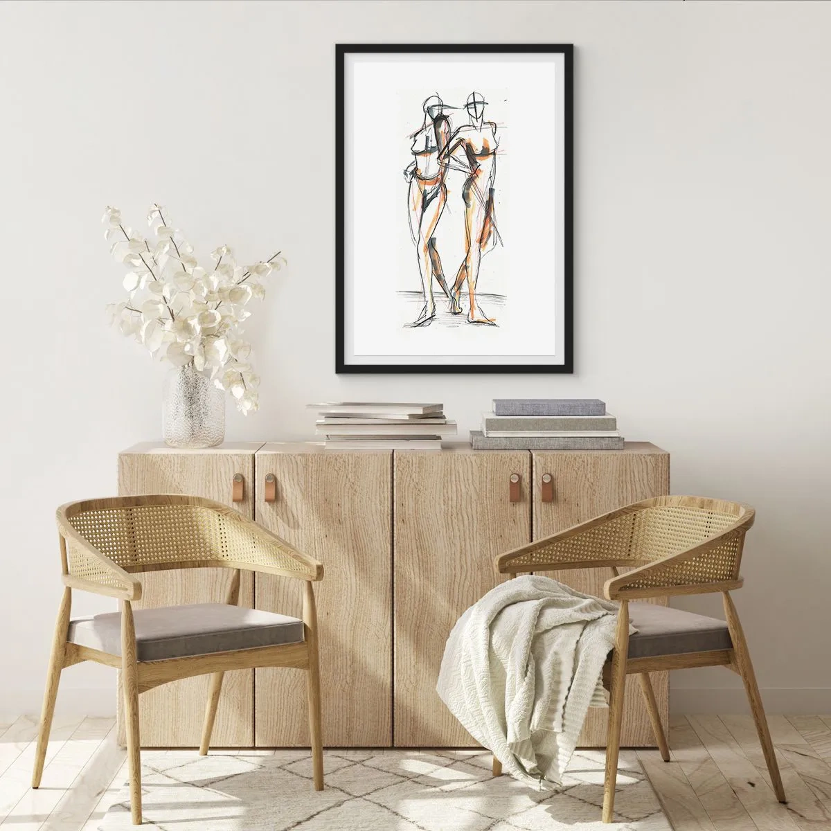 Plagát v čiernom ráme - Štúdia šarmu - 61x91 cm