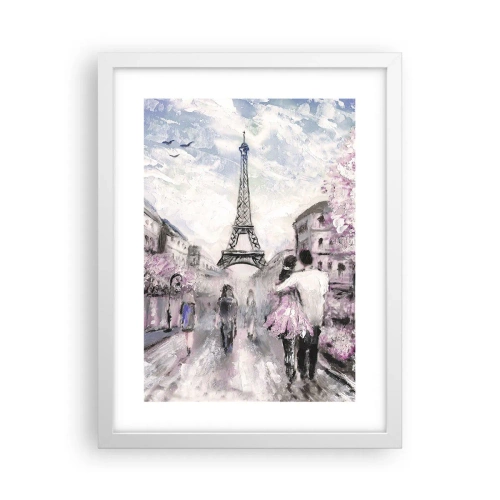 Plagát v bielom ráme - Keď sa zamilovať, tak len v… - 30x40 cm