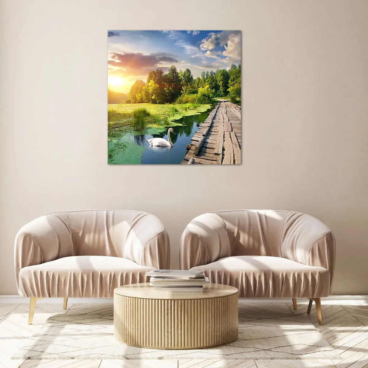 Obraz na skle - Leto, leto všade - 50x50 cm