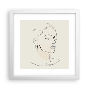 Plagát v bielom ráme - Výrazným ťahom - 30x30 cm